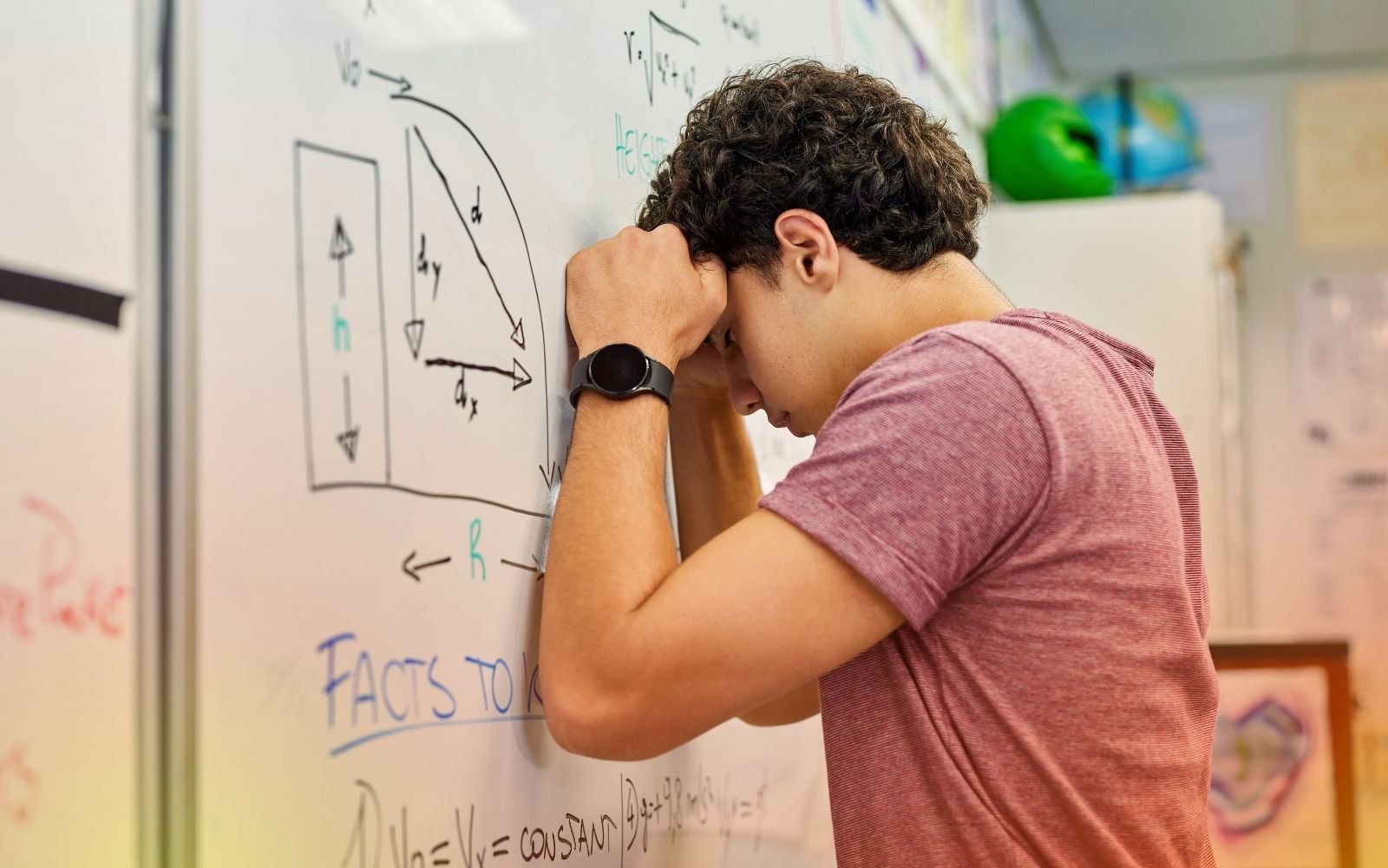 Teen Powerhouse Student Under Pressure